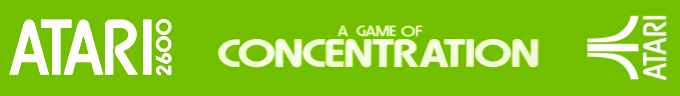 Concentration logo for Atari 2600